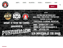 Tablet Screenshot of chicagocaninerescue.org